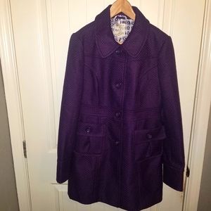 Women's Tulle Coat Purple L.